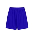 thumbnail image 2 of KIHOUT Men's Solid Color Casual Shorts - Nylon Spandex Blend, Ribbed Drawstring Waist, Side Pockets, Relaxed Fit for Summer, Fitness and Daily Wear, 2 of 5