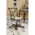 thumbnail image 2 of Pemberly Row Chaise de Bureau de Café Contemporaine Pivotante Réglable Brun, 2 of 18