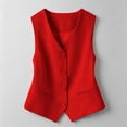 thumbnail image 2 of LPKRT Women Purple Crop Vest Cardigan - Slim Fit Sleeveless Jacket, Casual Layering Top(RD1-3XL), 2 of 3