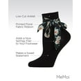 thumbnail image 3 of MeMoi Women's Bonny Floral Ribbon Cotton Blend Anklet Sock - Mens - Male, 3 of 7