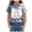 Blue, variant on Toddler Baby Girl Halloween Shirt Colorful Ghost Graphic T-Shirt Cute Bow Ghost Spooky Season Short Sleeve Tees Tops(Hot Pink,11-12 Years)