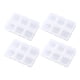thumbnail image 1 of Caja organizadora de cuentas de plástico de 4 y 6 rejillas/contenedores de almacenamiento de hilo para manualidades transparentes con divisores, 1 of 5