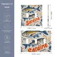thumbnail image 2 of Yayeee Toggle Light Switch Wall Plate 3-Gang 6.37"x4.48" Decorative Outlet Cover, Blue Sardines Pattern, 2 of 7