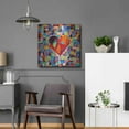 thumbnail image 5 of Luxe Metal Art 'Mosaic Heart III' by Carolee Vitaletti Metal Wall Art, 24"x24", 5 of 7
