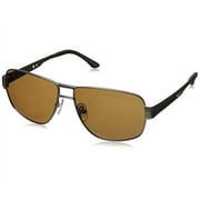 Gold The Hamilton, Matte Silver/Brown Lens