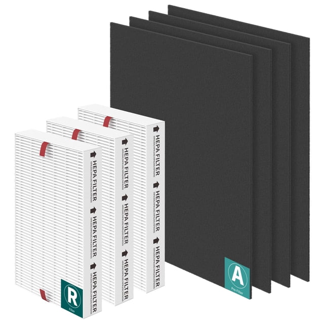 HPA300 HEPA Replacement Filter R Compatible with Honeywell Air Purifier HPA300 Series, HPA300, HPA304, HPA8350, HPA300VP, HPA3300b, HPA5300, Pack of