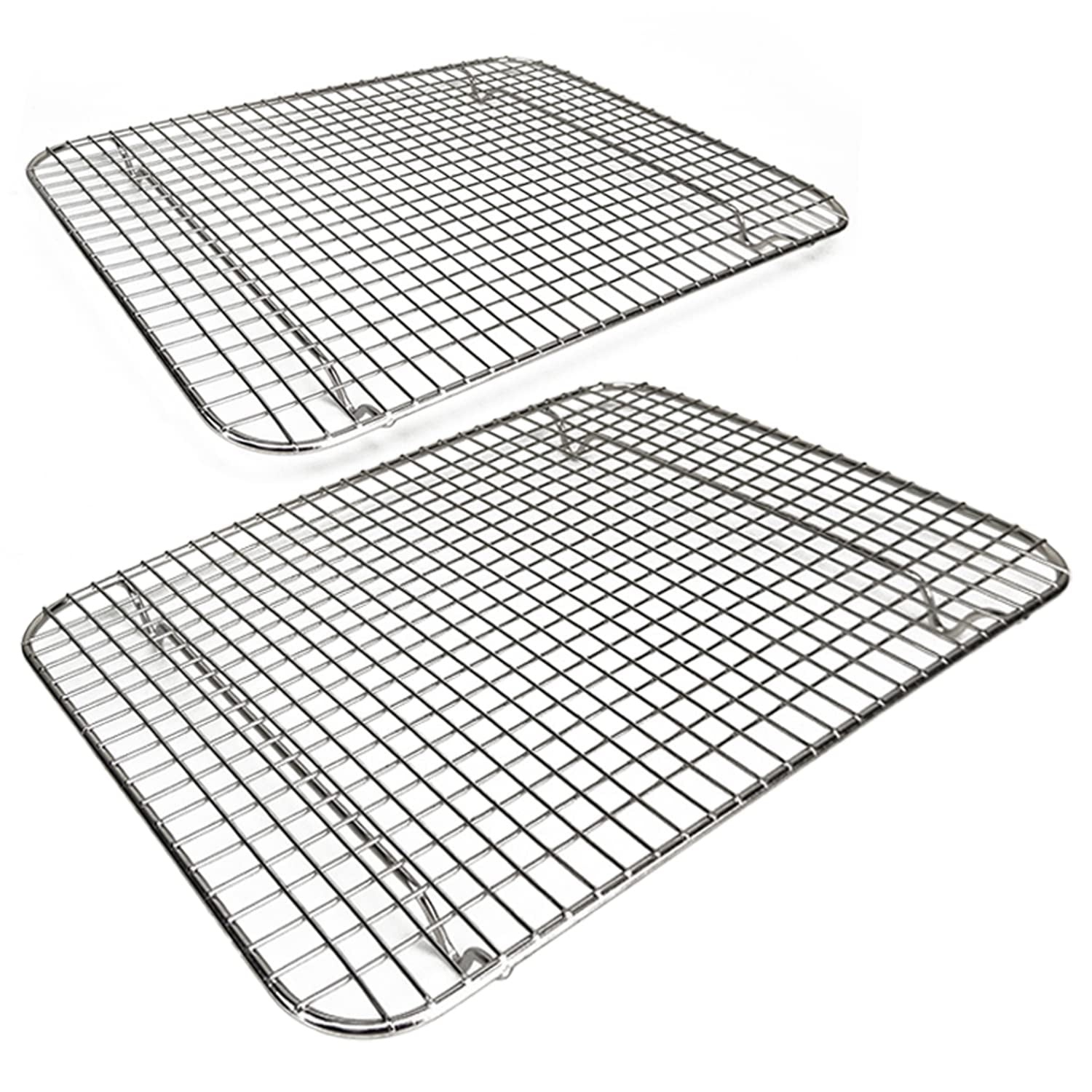 XUANYIBaking Rack Multi Use Oven Rack Stainless Steel Cooling Rack With Bold Grid Wire 4 Legs