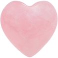 thumbnail image 1 of General Gemstone Natural Rose Quartz Heart Carved Palm Worry Stone Chakra Reiki Balancing - Healing Crystal, 1 of 4