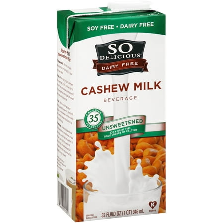 (6 Pack) So Delicious Cashew Milk Unsweetened, 32 fl