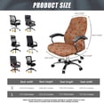 thumbnail image 7 of POLERO Elastic One Piece Office Rolling Chair Cover for Living Room, Elastic Cloth Breathable High Back Chair Slipcover with Anti Dust, 7 of 7