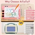 thumbnail image 3 of AiTuiTui Portable Unisex Kid 3-10 Years Toy Doodle Tablet, Plastic Pink, 10.9 oz, 3 of 7