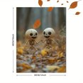thumbnail image 3 of Funny Halloween Skeletons Canvas Art, Cute Spooky Season Print, Holiday Wall Decor, 3 of 8