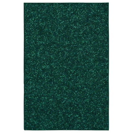 Ambiant Pet Friendly Solid Color Area Rugs Forest Green -