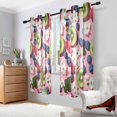 thumbnail image 2 of Yayeee Window Curtains Set of 2 for Living Room Light Filtering 63"x42", Pink Kiwi, 2 of 7