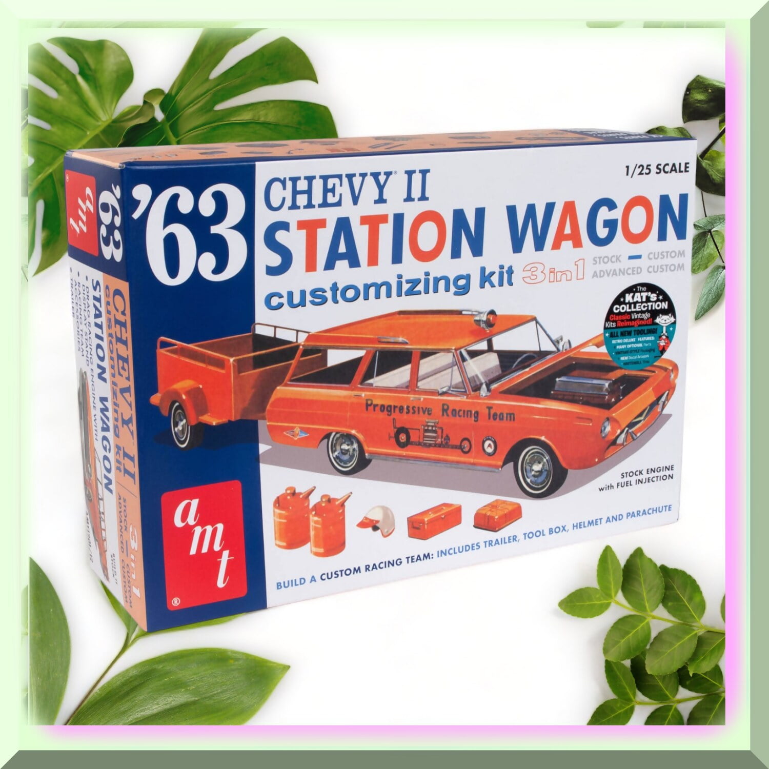 Retro Ride: 1963 Chevy II Station Wagon Model Kit - 1:25