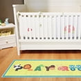 thumbnail image 3 of Sussex Home Low Pile Kids Rug for Playroom - Ultra-Thin Non-Slip Playroom Kids Runner Rug - Washable Cotton Educational Rug for Kids Room - 20 x 59 Inches, 3 of 8