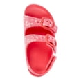 thumbnail image 4 of Wonder Nation Toddler Girls EVA Two Buckle Print Sandals, 4 of 6