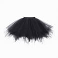 thumbnail image 2 of mgoYE Tutu Skirt for Girl Toddler 3 Layered Tulle Skirts(Black,2-12 Years), 2 of 4