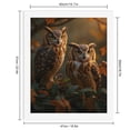 thumbnail image 2 of Paint by Numbers Kit for Adults, Autumn Owls Perched Among Leaves Paint by Numbers, Easy Paint by Numbers Kit for Adults Beginner, DIY Adult Paint by Number Kits on Canvas, Home Decor, 2 of 7