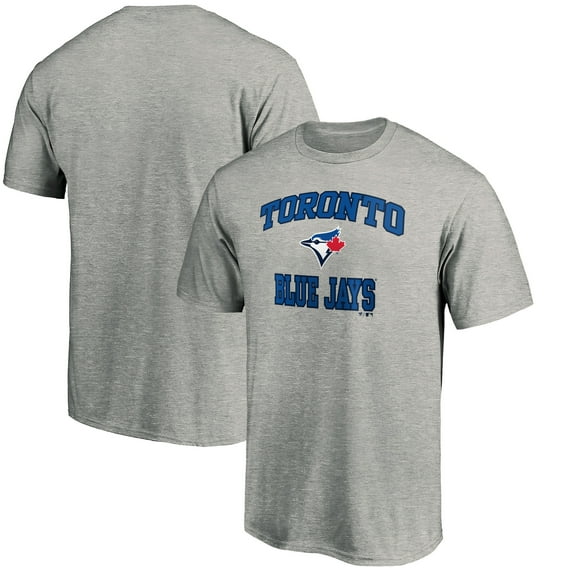 Men's Heather Gray Toronto Blue Jays Heart & Soul T-Shirt