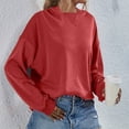 thumbnail image 6 of Generic Women's Oversized Sweatshirts Long Sleeve V Neck Tunic Shirts Loose Pullover Tops 2026 Trendy Fall Teen Girls Outfit, 6 of 6