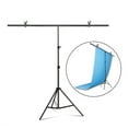 thumbnail image 1 of T-shaped Tripod Stand Background Backdrop Photography Adjustable Support System Photo Studio For Non-Woven Backdrops ,Photographic Equipment, 1 of 6