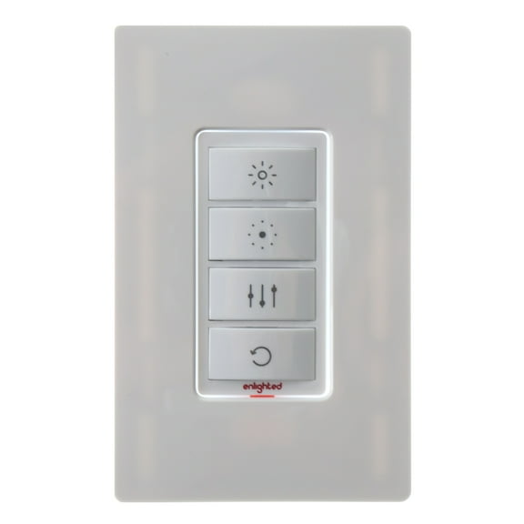 Enlighted Lighting WS-1-00 Room Controller Switch, 4-Button, White