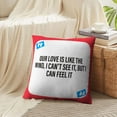 thumbnail image 4 of LALILO Throw Pillow Covers Love Quotes Get You Love Date Eternity Cushion Cover 18" x 18", 2576 Pack, 4 of 6