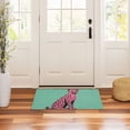 thumbnail image 3 of Yayeee Doormat for Indoor Entrance 32" x 20" Non Slippery Floor Rug, Pink Cheetah, 3 of 8