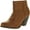 Camel, variant on Reneeze Womens Baba-03 Fashion Comfy Stacked Chunky Heel Side Zipper Ankle Bootie