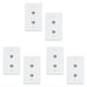 thumbnail image 1 of Paquete de 6 Placas de Pared Ethernet de 2 Puertos, Cat6 Hembra A Hembra Conector de Pared RJ45 Acoplador en Línea Salida de Pared,, 1 of 5