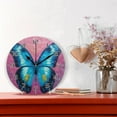 thumbnail image 2 of 10 Inch Butterfly Clock Silent Round Wall Clock Non Ticking Battery Device Clocks Creative Decoration Wall Clock for Living Room Bedroom Office Kitchen, 2 of 6