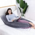 thumbnail image 5 of TANGKA Pregnancy Pillows,U Shaped Cooling Full Body Pillow with Removable Cover, Body Pillow for Pregnant Women，Black, 5 of 12