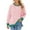 Pink, variant on Womens Trendy Sweatshirts Casual Striped Tops Crewneck Oversized Sweatshirts 2024 Fall Clothes 2XL