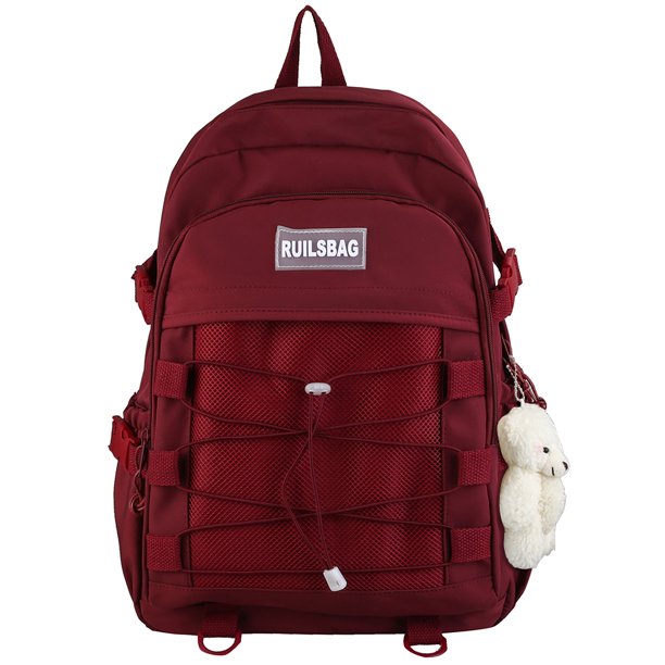 Bandolera Student Pack Color Sólido Color Sólido para Laptop Libro Rojo