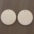 thumbnail image 3 of Minkissy 100Pcs Wooden Chips Round Craft Slices Yellow Perfect for Hanging Tags and Decorations, 3 of 8