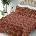 thumbnail image 3 of Ambesonne Tropical Fitted & Flat Sheet with Sham 3 Pcs Set, Summer Leaf Sketch Pattern, Twin XL, Pistachio Green Marigold, 3 of 5