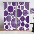 thumbnail image 3 of Contemporary Medieval Geometric Washable Blackout Curtains, Circle Circle Mosaic Dots Extra Wide Kitchen Curtains, Soft Feel Easy to Clean Window Treatments for Living Room Bedroom-W84xL84in, 3 of 6