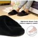 thumbnail image 4 of Zapatillas de casa peludas para mujer, pantuflas de espuma viscoelástica, cálidas, suaves, cómodas, de piel sintética, zapatos de dormitorio, zapatillas antideslizantes para interiores y exteriores pa, 4 of 4