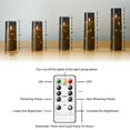 thumbnail image 3 of Velas LED sin llama kakoya con temporizador, 5 unidades con guirnalda de luces, 3 of 6