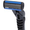 thumbnail image 4 of Manual Razor Set 6 Layers Blade Reusable Razor Handle 6 Refills Men's Shaving Razors Silver White, 4 of 4