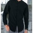 thumbnail image 2 of YUHAOTIN Funny Shirts White Long Sleeve Shirt Mens Long Sleeve Shirts Chinese Knot Button down Beach Yoga Casual Summer Shirts, 2 of 4