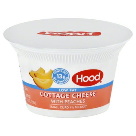 Hood Low Fat Small Curd Cottage Cheese With Peaches 5 3 Oz