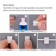 thumbnail image 4 of Pack of 100 self-adhesive cable clips, wire clips, cable management, cable ties, 4 of 5