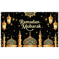 thumbnail image 1 of Ramadan Mubarak Backdrop Decorations Lanterns Crescent Stars Mosque Celebration Party Supplies Banner Ramadan Kareem Festive Display Photography Props, 1 of 4