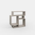 thumbnail image 4 of Ada Home Decor Furniture Light Mocha 2 Tier Schultz Modern Side Table, 4 of 5