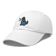 thumbnail image 5 of Dalix Giant Lizard Kaiju Embroidered Cotton Dad Hat Baseball Cap Adjustable Glow in the Dark Mens in White, 5 of 5