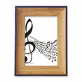 thumbnail image 1 of Flappg notas musicales Treble Clef Marco de imagen marco de escritorio, 1 of 4