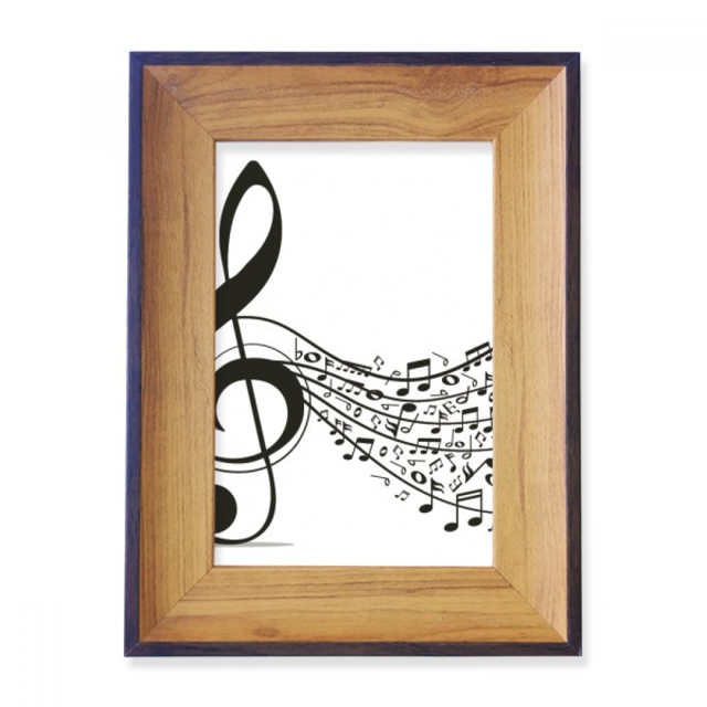 Flappg notas musicales Treble Clef Marco de imagen marco de escritorio