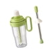 thumbnail image 5 of Botella de agua de taza de agitación portátil para jugo de café botella de agitador reutilizable con trituradora de hielo palo para la fiesta, 5 of 9